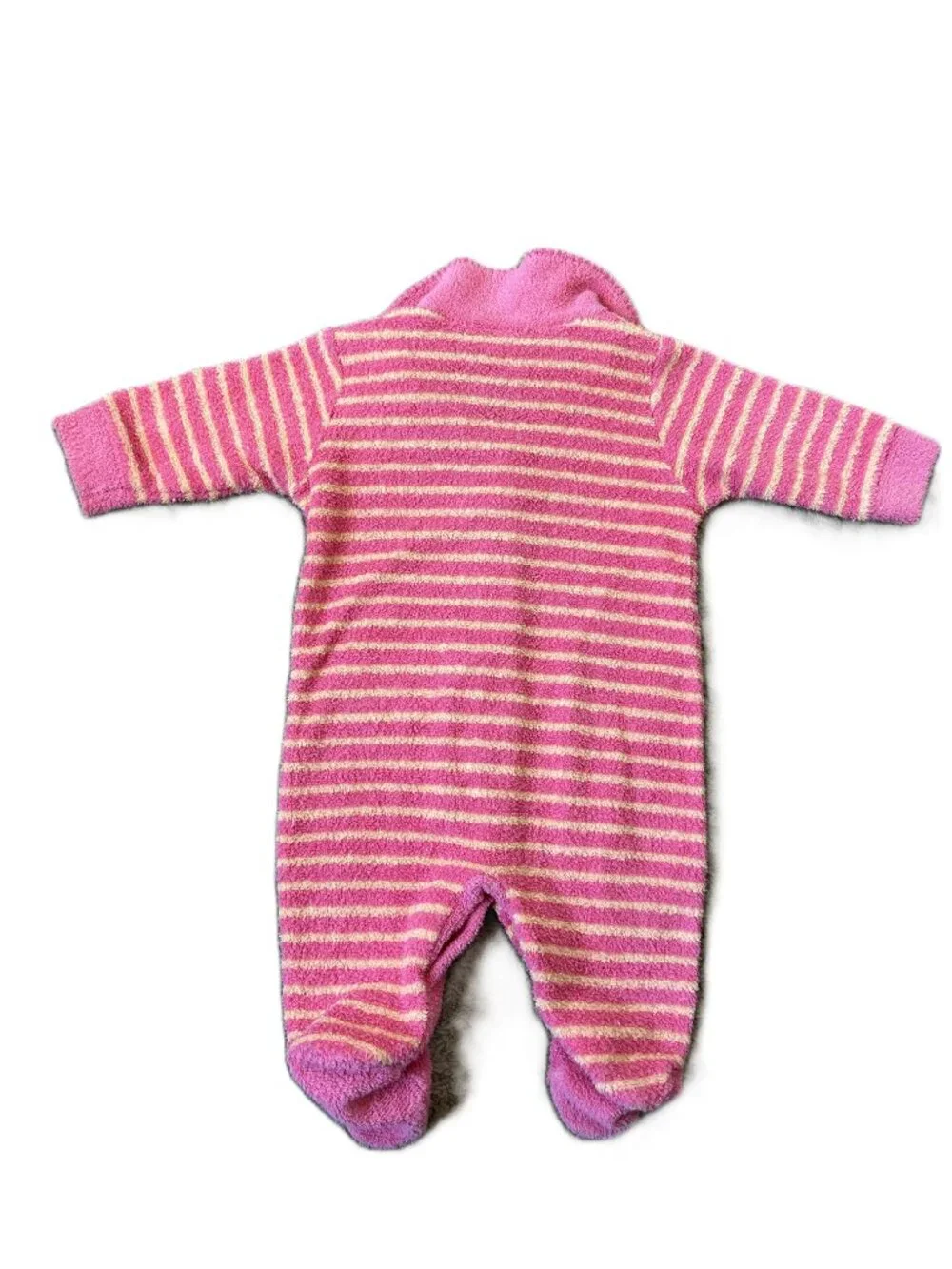 Carters Vintage Terry Footed Sleeper w Kitty Cat 6/9 mos Pink